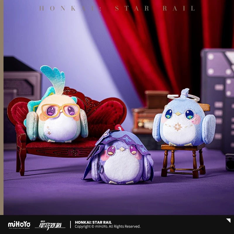 Star Rail Origami Bird Plush and Keychain Aventurine, Robin and Black Swan Owlbert Parlor Series from Mihoyo