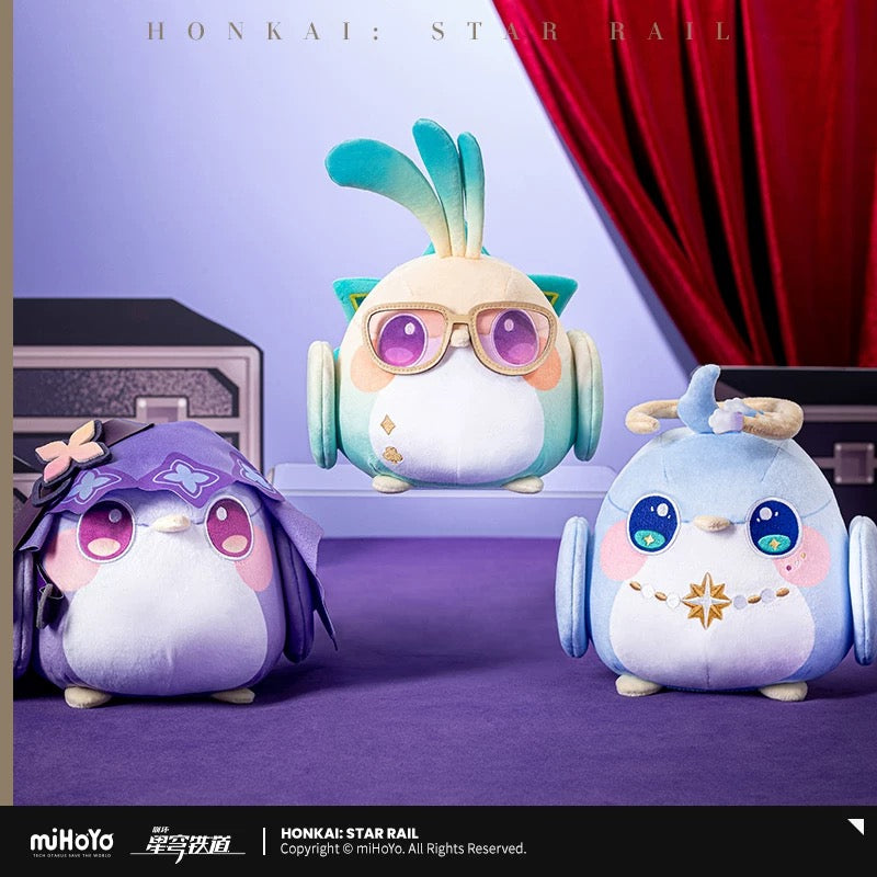 Star Rail Origami Bird Plush and Keychain Aventurine, Robin and Black Swan Owlbert Parlor Series from Mihoyo