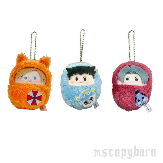 Capcom Kurumitapinui Tapioca Keychain Plush Leon S. Kennedy Phoenix Wright Miles Edgeworth