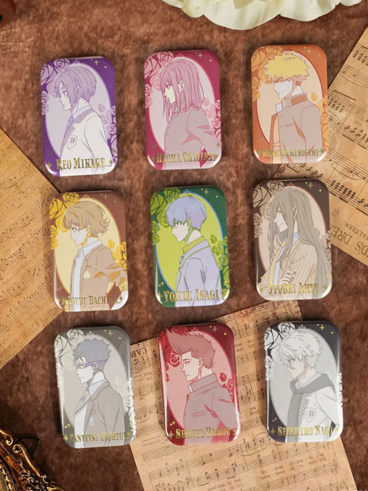 Blue Lock Side Profile Square Badge [Box/Random]