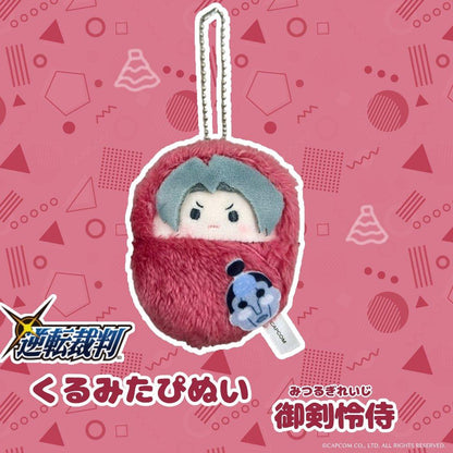 Capcom Kurumitapinui Tapioca Keychain Plush Leon S. Kennedy Phoenix Wright Miles Edgeworth