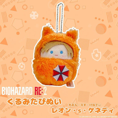 Capcom Kurumitapinui Tapioca Keychain Plush Leon S. Kennedy Phoenix Wright Miles Edgeworth